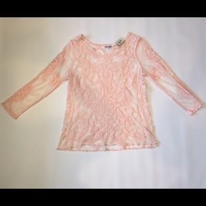 NWT Express Lace Long Sleeve Top